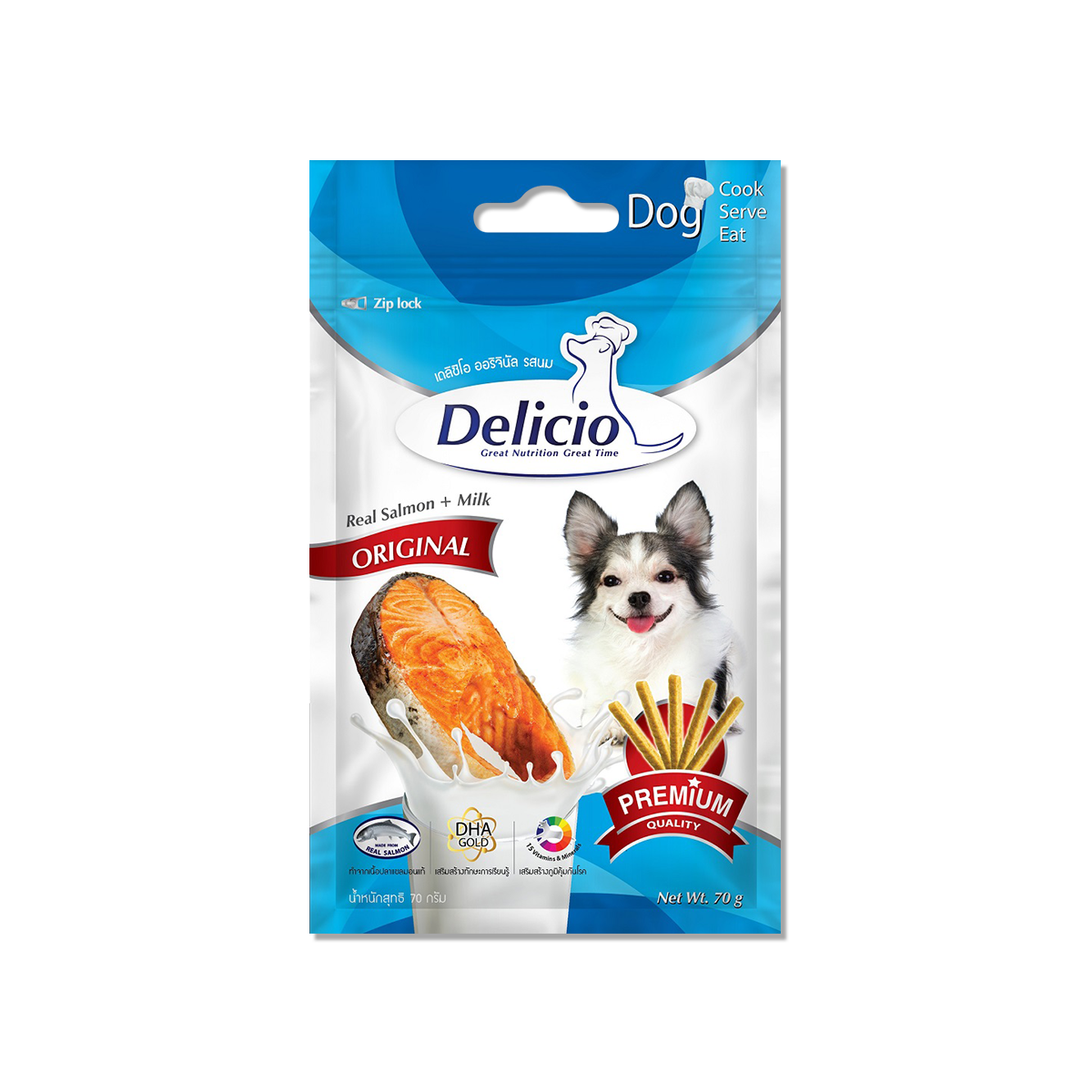 Delicio Original Real Salmon Milk (70g)