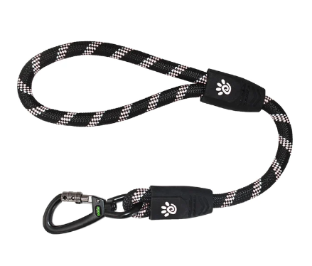 DCROPE5020-01L Doco20"ReflRopeLeashVer.5 Black