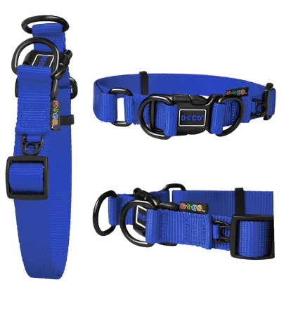 DCS005-02L Doco Double DD Nylon Collar Blue