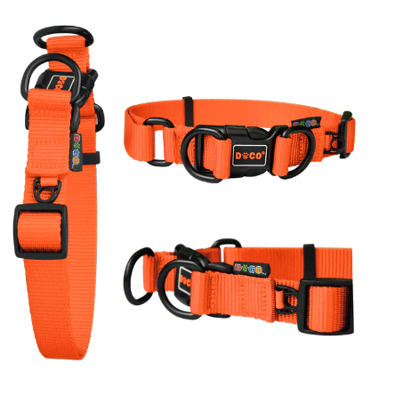 DCS005-08M Doco Double DD Nylon Collar Orange