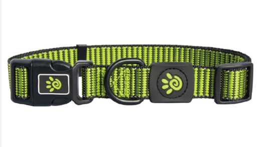 DCS008-07M Doco Nylon Pattern Collar Lime