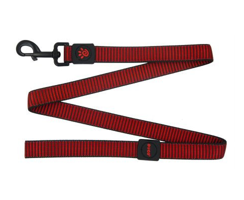 DCS5048-03L Doco Nylon Pattern Leash Red