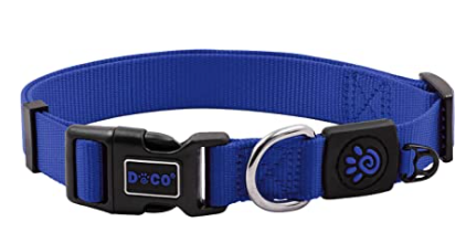 DCSN002-02XS Doco Signature Nylon Collar Blue