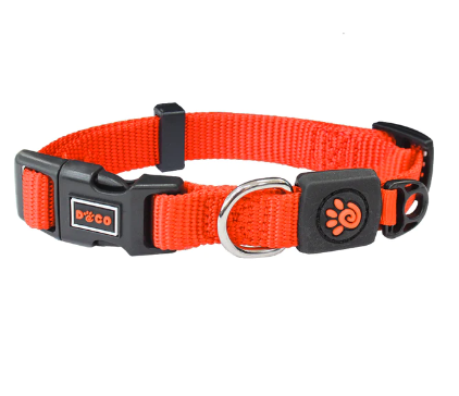 DCSN002-S8M Doco Sig. Nylon Collar Safety Orange