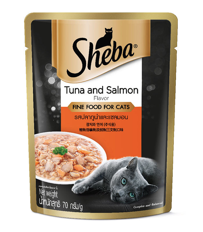 Sheba Tuna Salmon Pouch 70g