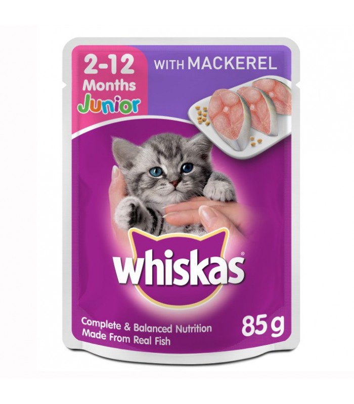 Whiskas Jr Mackerel 80g